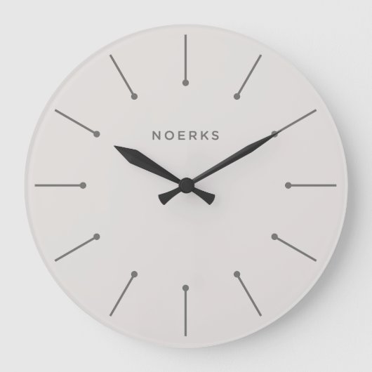Noirva-Minimaluhr Große Wanduhr (Vorderseite)