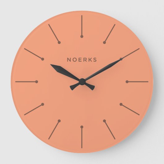Noirva-Minimaluhr Große Wanduhr (Vorderseite)