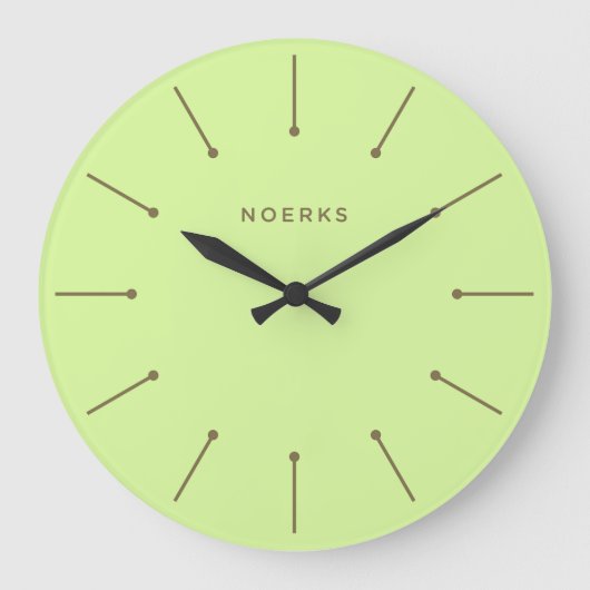 Noirva-Minimaluhr Große Wanduhr (Vorderseite)