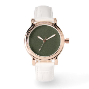 Noise Moss Green Custom Rose-Gold eWatch Armbanduhr
