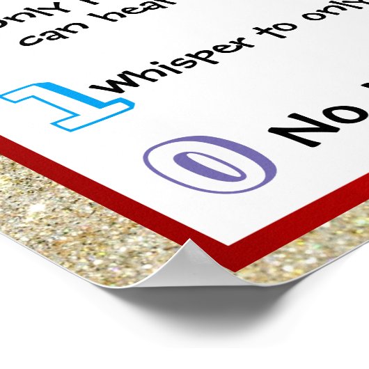 Noise-o-Meter Noise Chart Poster (Ecke)