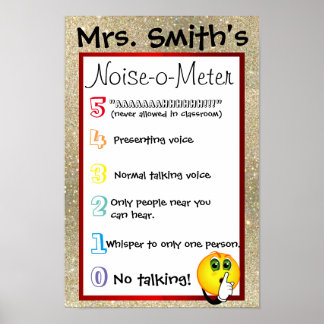 Noise-o-Meter Noise Chart Poster