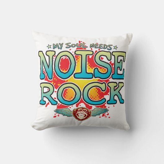 Noise Rock Soul Cushion Kissen (Vorderseite)