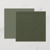 Noise Texture Moss-Green Flat Note Card (Custom) Mitteilungskarte (Vorne/Hinten)