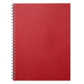 Noise-Texture Tomato Red Spiral Notebook (Custom) Notizblock (Vorderseite)