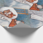Noisy Alarm Clock, Louis Wain Geschenkpapier (Ecke)