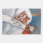 Noisy Alarm Clock, Louis Wain Geschirrtuch (Horizontal)
