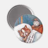 Noisy Alarm Clock, Louis Wain Magnet (Vorderseite/Rückseite)