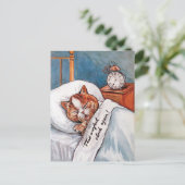 Noisy Alarm Clock, Louis Wain Postkarte (Stehend Vorderseite)