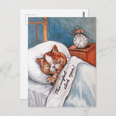 Noisy Alarm Clock, Louis Wain Postkarte (Vorne/Hinten)