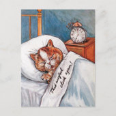 Noisy Alarm Clock, Louis Wain Postkarte (Vorderseite)