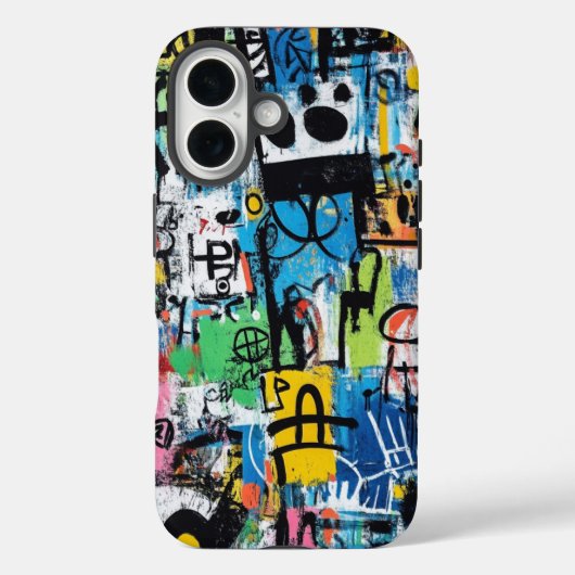 Noisy Lines Grafitti Inspiriert Art Phone Case (Rückseite)