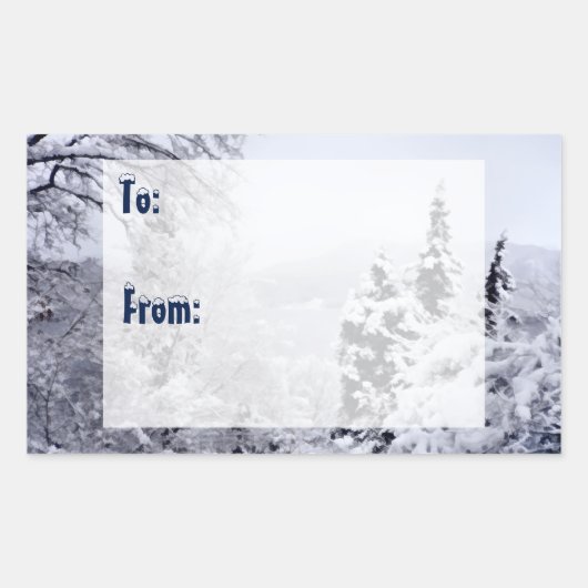 Nojiri-See - Geschenk-Tag Stickers (Vorderseite)