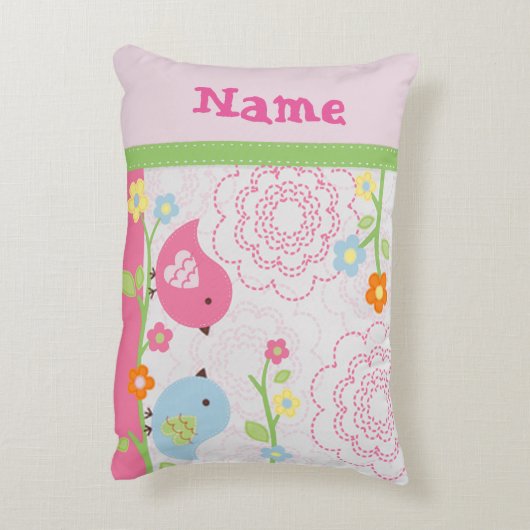 Nojo Liebe-Vogel-Kinderzimmerlumbar-Kissen Zierkissen (Rückseite(Vertikal))