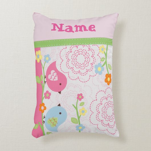 Nojo Liebe-Vogel-Kinderzimmerlumbar-Kissen Zierkissen (Vorderseite(Vertikal))