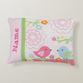 Nojo Liebe-Vogel-Kinderzimmerlumbar-Kissen Zierkissen (Rückseite)