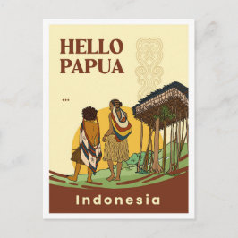 Noken Papua Indonesia Travel Postkarte