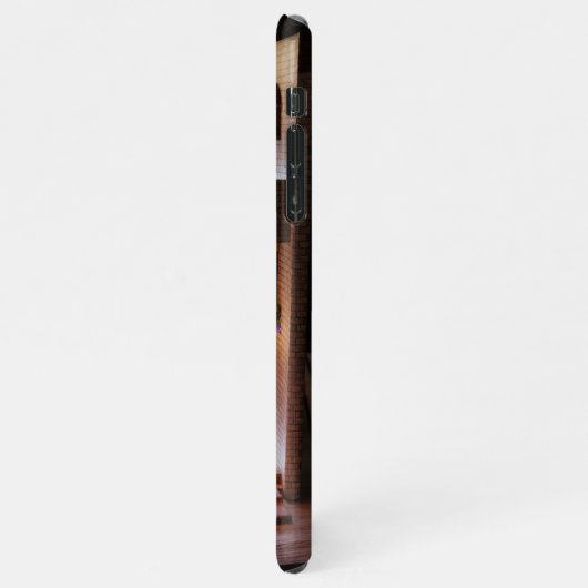 Nokendiorama-Miniaturbuch - Schwertkampf iPhone Hülle (Linke Seite)