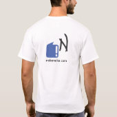 NokeNoke grundlegender weißer T - Shirt (Rückseite)