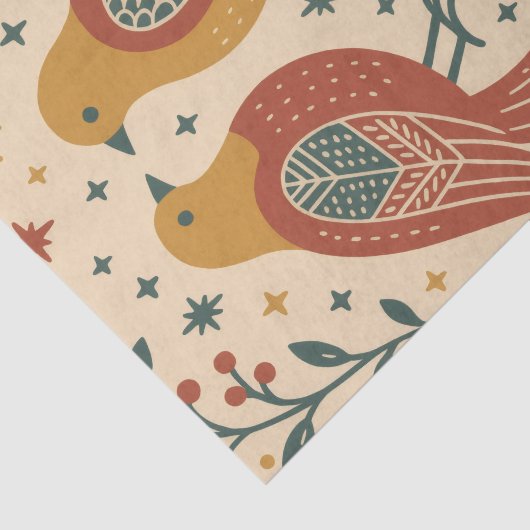 Nokshi Katha : Bird (Pakhi) Seidenpapier (Ausschnitt)