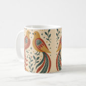 Nokshi Katha: Vogel (Pakhi) Kaffeetasse (Vorderseite Links)