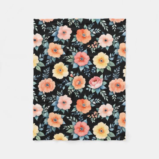 Nokturnus Bloomscape Fleecedecke (Vorderseite)