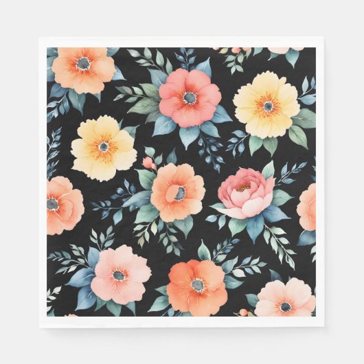 Nokturnus Bloomscape Serviette (Vorderseite)