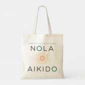 NOLA Aikido Tasche - grün und orange (Rückseite)