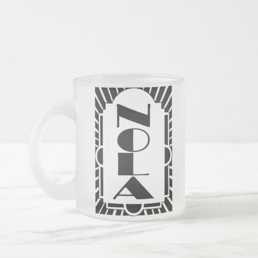 NOLA Art Decco Design, Mattglastasse (Links)