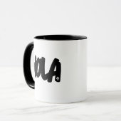 NOLA-Buchstaben Tasse (Vorderseite Links)
