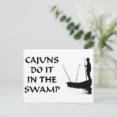 NOLA CAJUNS TUN ES IM SUMPF POSTKARTE (Stehend Vorderseite)