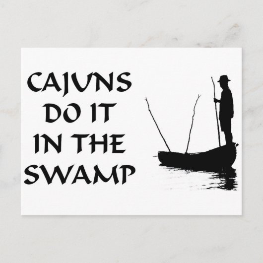 NOLA CAJUNS TUN ES IM SUMPF POSTKARTE (Vorderseite)