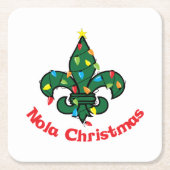 Nola Christmas Rechteckiger Pappuntersetzer (Vorderseite)