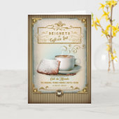 NOLA Collection Café au Lait & Beignets Karte (Gelbe Blume)