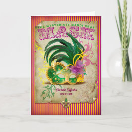 NOLA Collection Mardi Gras Mask Karte
