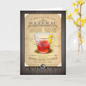 NOLA Collection Sazerac Cocktail Karte (Gelbe Blume)