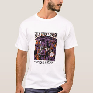 NOLA Crescent City Jazz Skelett-Parade 2026 T-Shirt