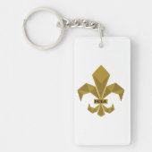 NOLA Fans Jegliches Occassion-Geschenk FLeur-de-Li Schlüsselanhänger (Vorderseite)