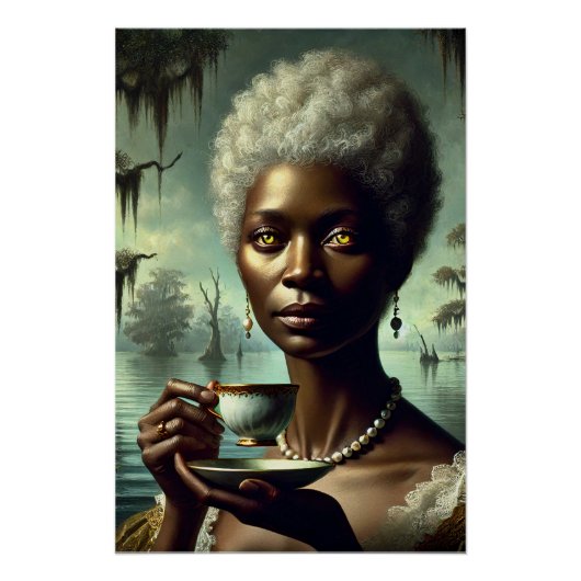 NOLA Frau: Bayou Tea Poster (Vorderseite)