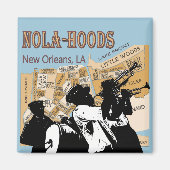 Nola Hoods Brass Band Magnet (Vorne)