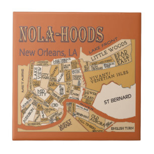 Nola-Hoods-Karte Fliese