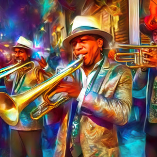 NOLA JAZZ FEST POSTKARTE