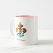 NOLA malte Lilie (4) Zweifarbige Tasse (Vorderseite Links)