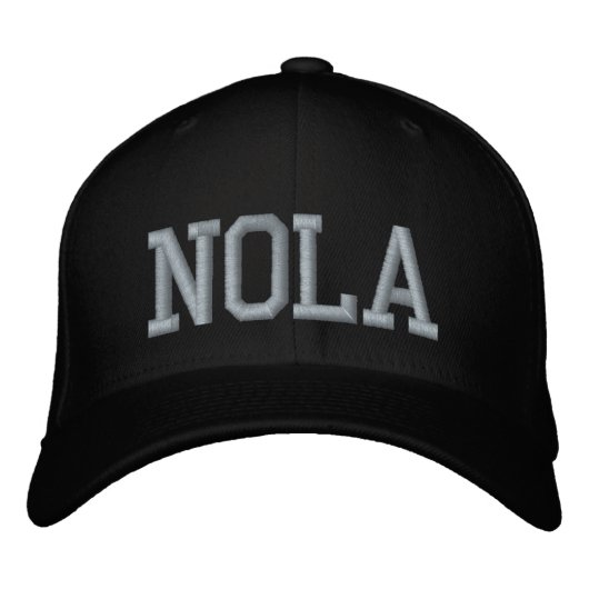 NOLA New Orleans Bestickte Baseballkappe (Vorderseite)