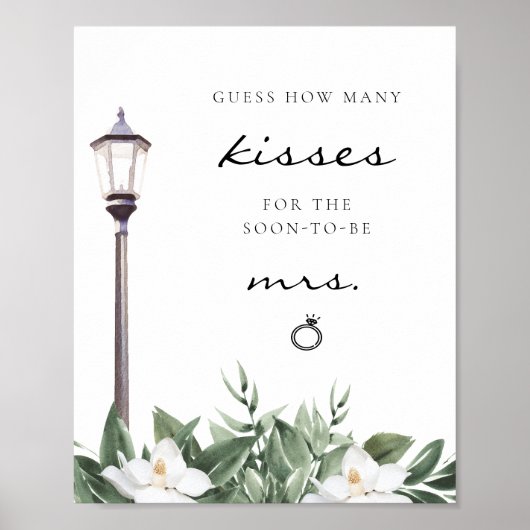 NOLA New Orleans Guess Wie viele Kisses Bridal Sig Poster (Vorne)