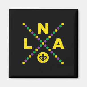 Nola New Orleans Louisiana Narr Jester Lustiges Ma Magnet