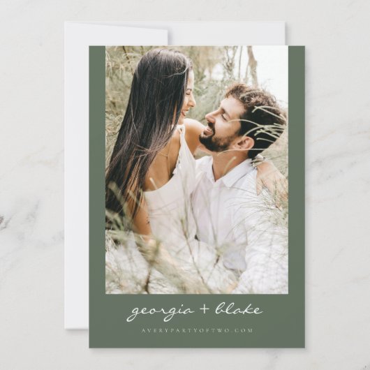 NOLA | New Orleans Magnolia Bourbon Street Wedding Einladung (Rückseite)