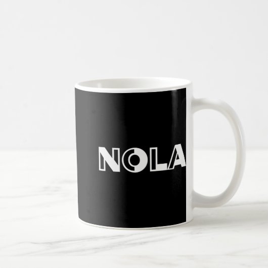 Nola New Orleans Tee Shirt Kaffeetasse (Rechts)