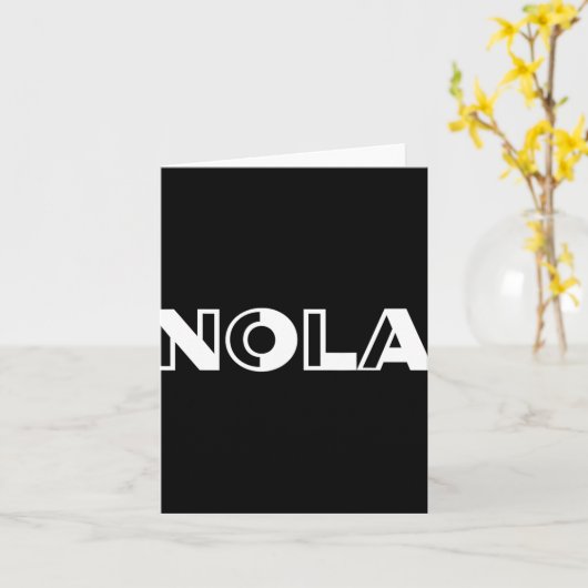 Nola New Orleans Tee Shirt Karte (Gelbe Blume)