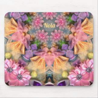 NOLA ~ Pink Lila Blue Gelb Blende Muster Mousepad